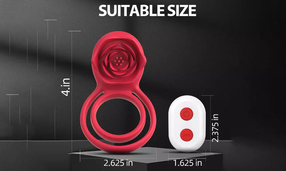 1x oder 2x Paar-Vibrator im Rosendesign