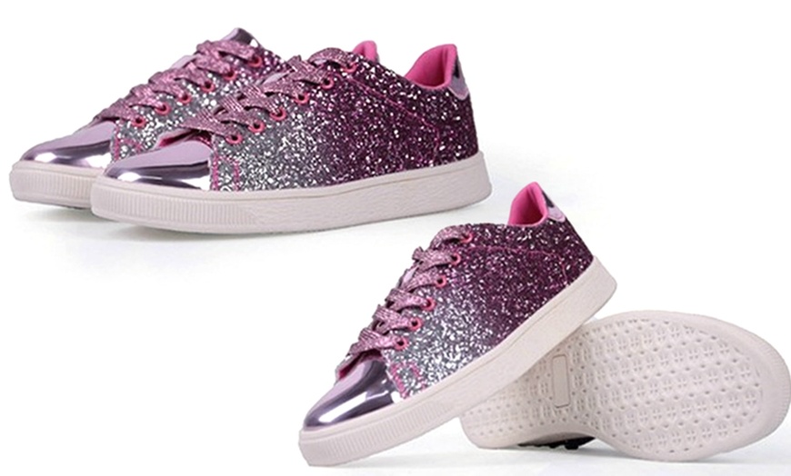 Image 11: Women's Flat Sequin Shoes