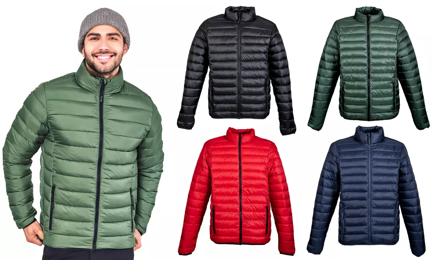 Piumino Uomo Lucido Imbottito Effetto Piuma Idrorepellente 100gr