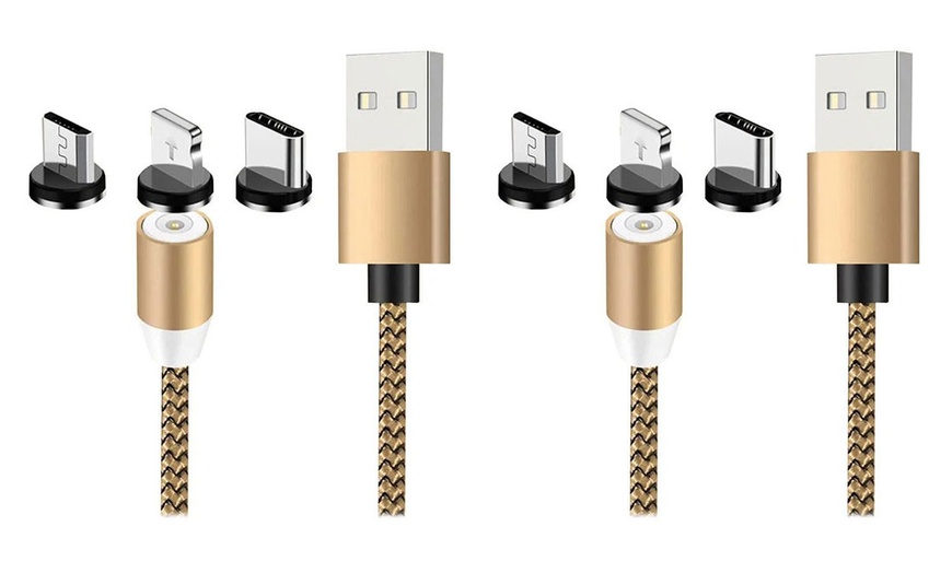 Image 4: 3 in 1 Magnetic Charging Cable