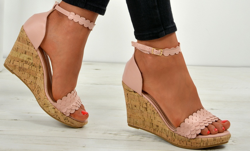 Image 14: Women's Cork Wedges