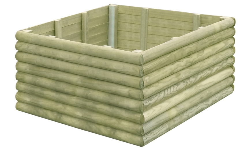 Image 19: Rectangular Wooden Planter