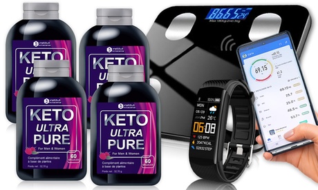 Keto Ultra Pure Minceur 4 mois avec sa balance et montre connectée offertes