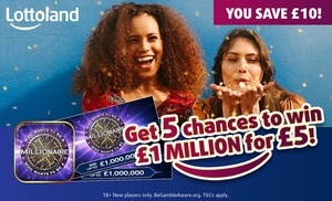 Buy 5 Who Wants To Be A Millionaire scratchcards for £5