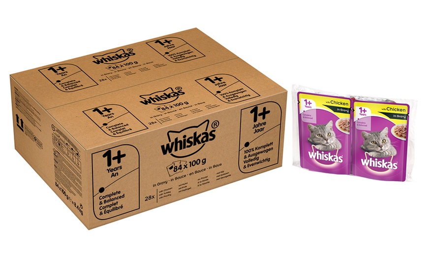 Image 1: 84x100g Whiskas Gravy Pouches