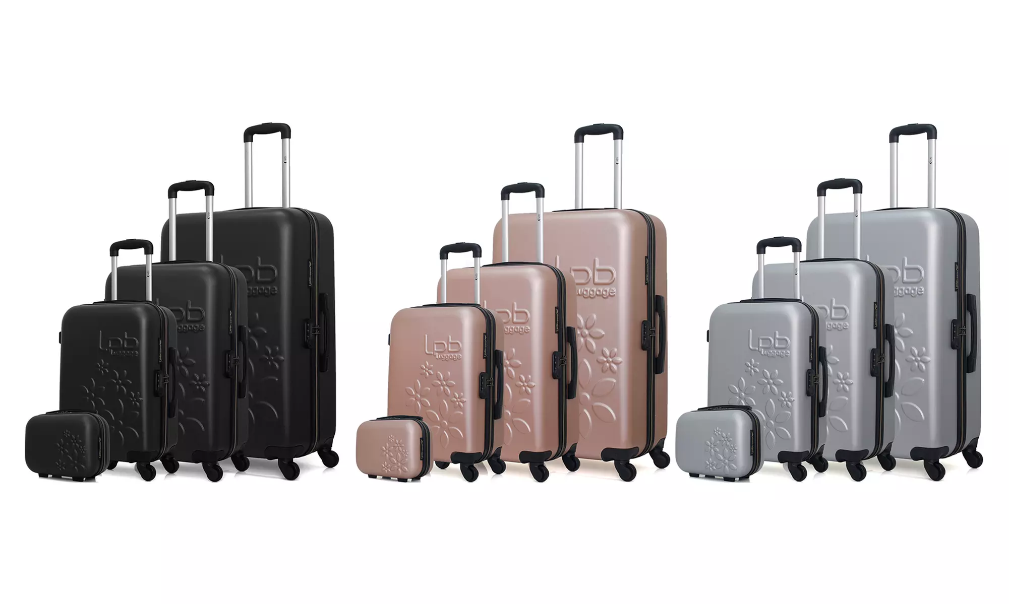 Juego de 4 maletas Eleonor de diferentes tamaños, de LPB, con envío gratuito - Primary Image