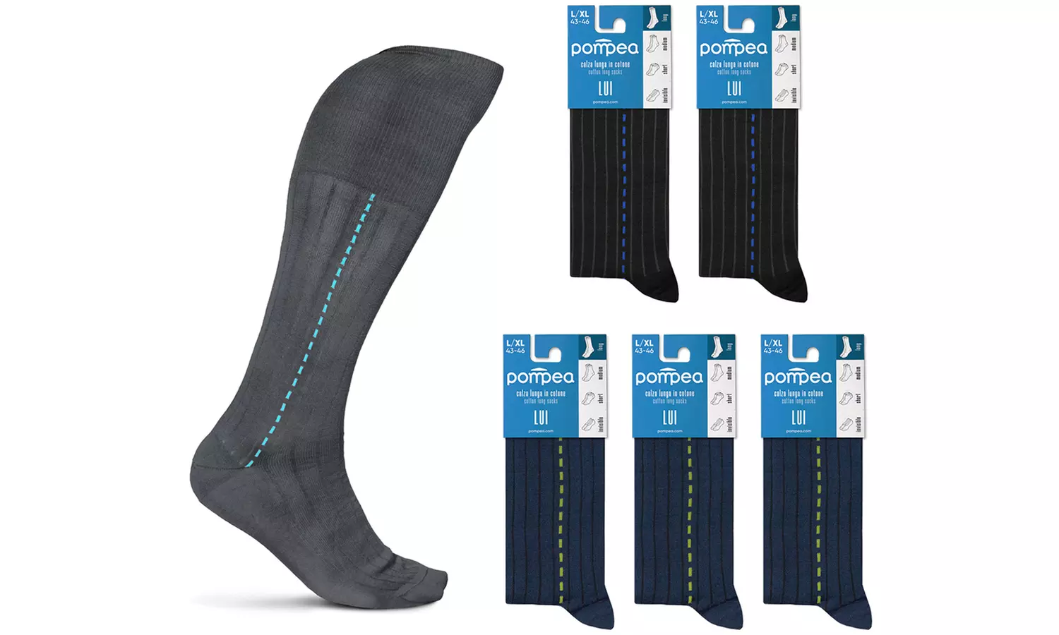 6 paia di calze Pompea in cotone primavera