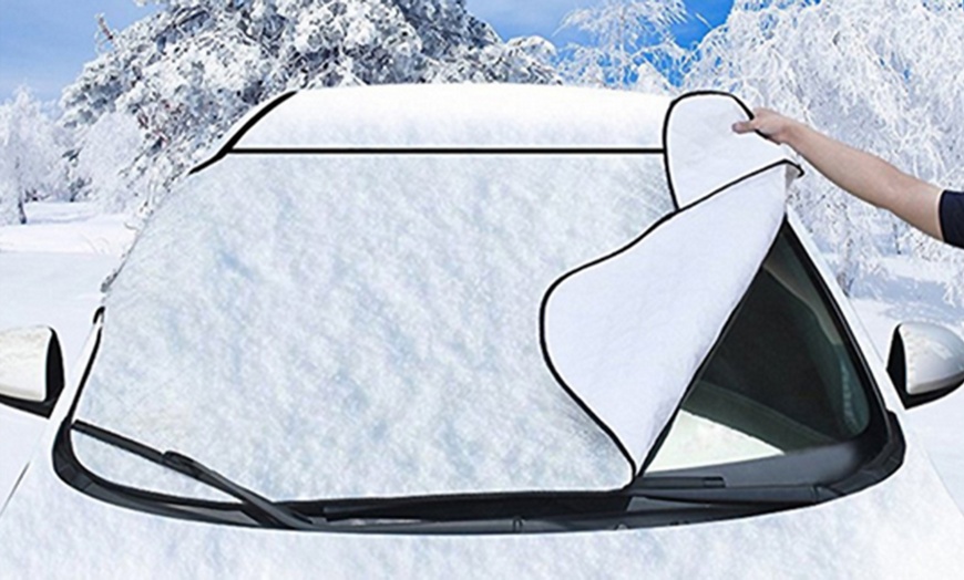 Image 1: Winter Car Windshield Cover