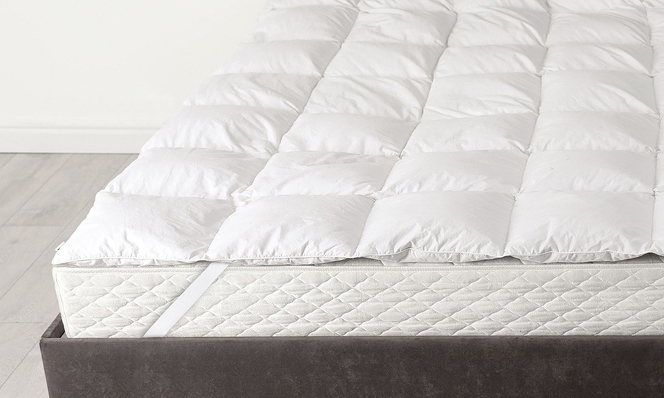 Coprimaterasso Topper imbottito in microfibra Made in Italy