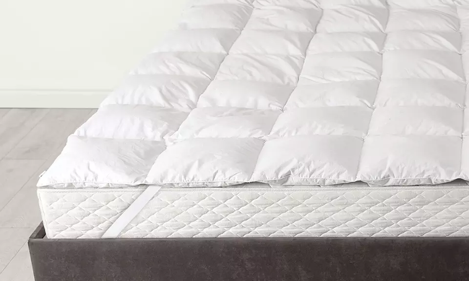 Coprimaterasso Topper imbottito in microfibra Made in Italy