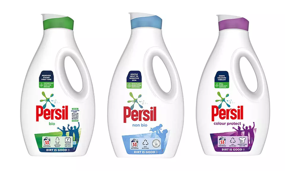 Two or Four Persil Laundry Washing Liquid Detergents