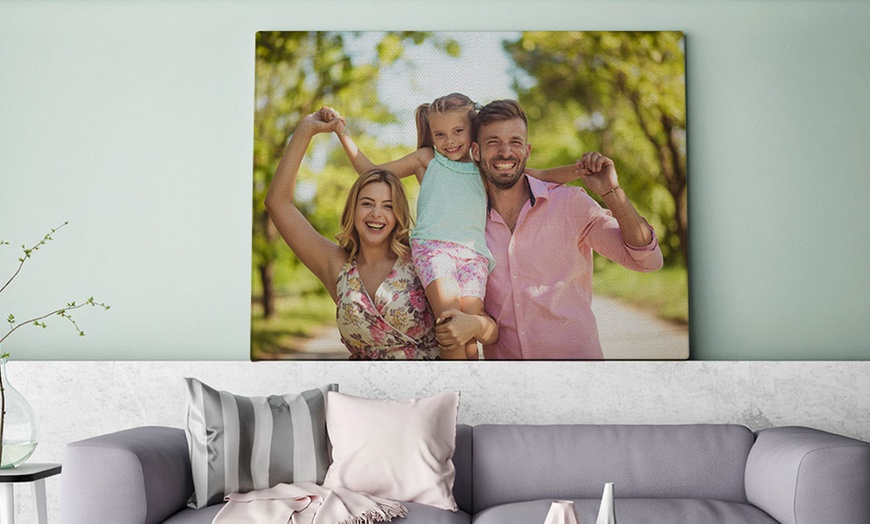 Image 2: Capture Memories with 50x75cm, 60x90cm, 100x150cm & More Sizes Canvas
