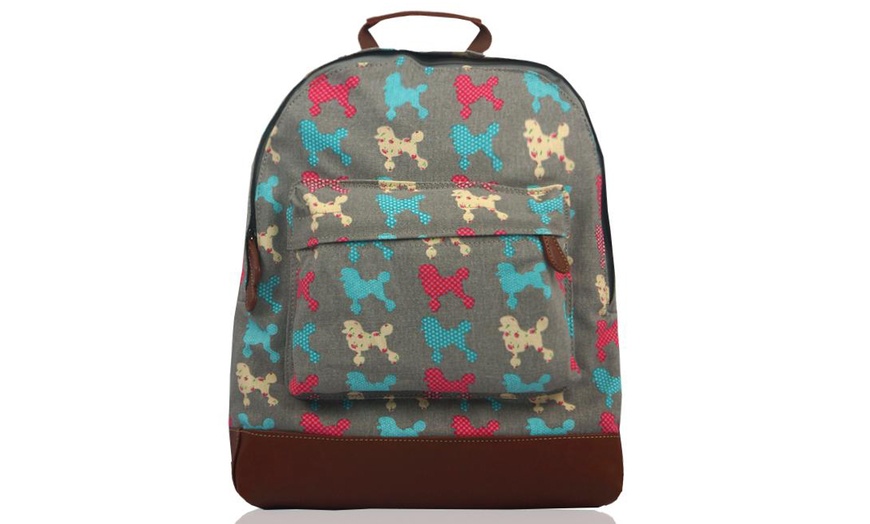 Image 19: Retro Canvas Backpack