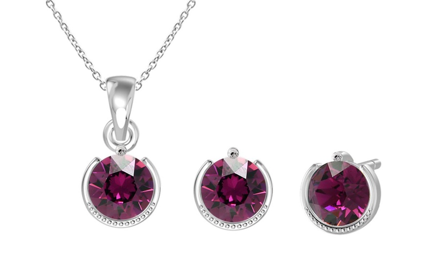 Image 38: Birthstone Set with Austrian Crystals