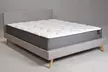 Lit en tissu Weber Industries style scandinave modèle Fjord avec matelas en option, livraison offerte - Second Medium