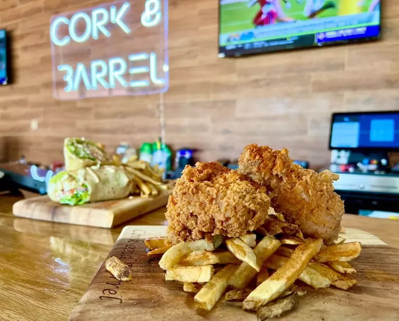 Food and Drink for Takeout and Dine-In if Available at Cork & Barrel Wine Bar and Tapas (Up to 50% Off) - Primary Image