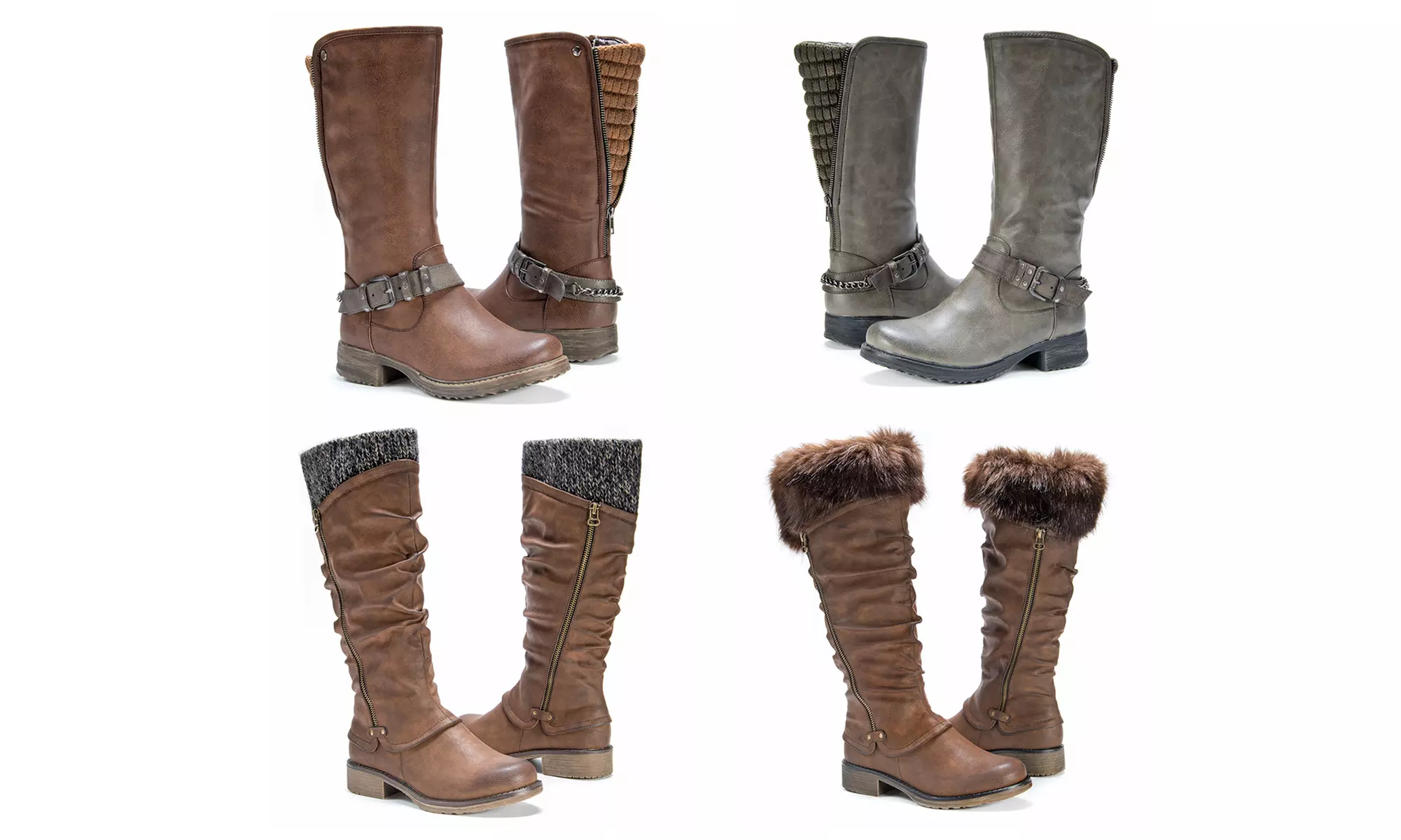 Muk Luks Bianca and Santina Women's Zip-Up Boots - Primary Image