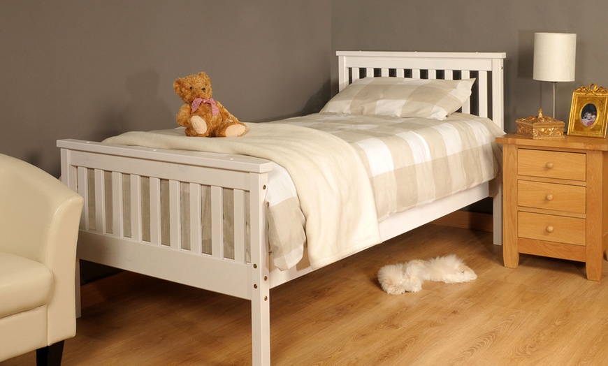 Image 6: Sardinia Solid Wood Bed Frame with Optional Mattress