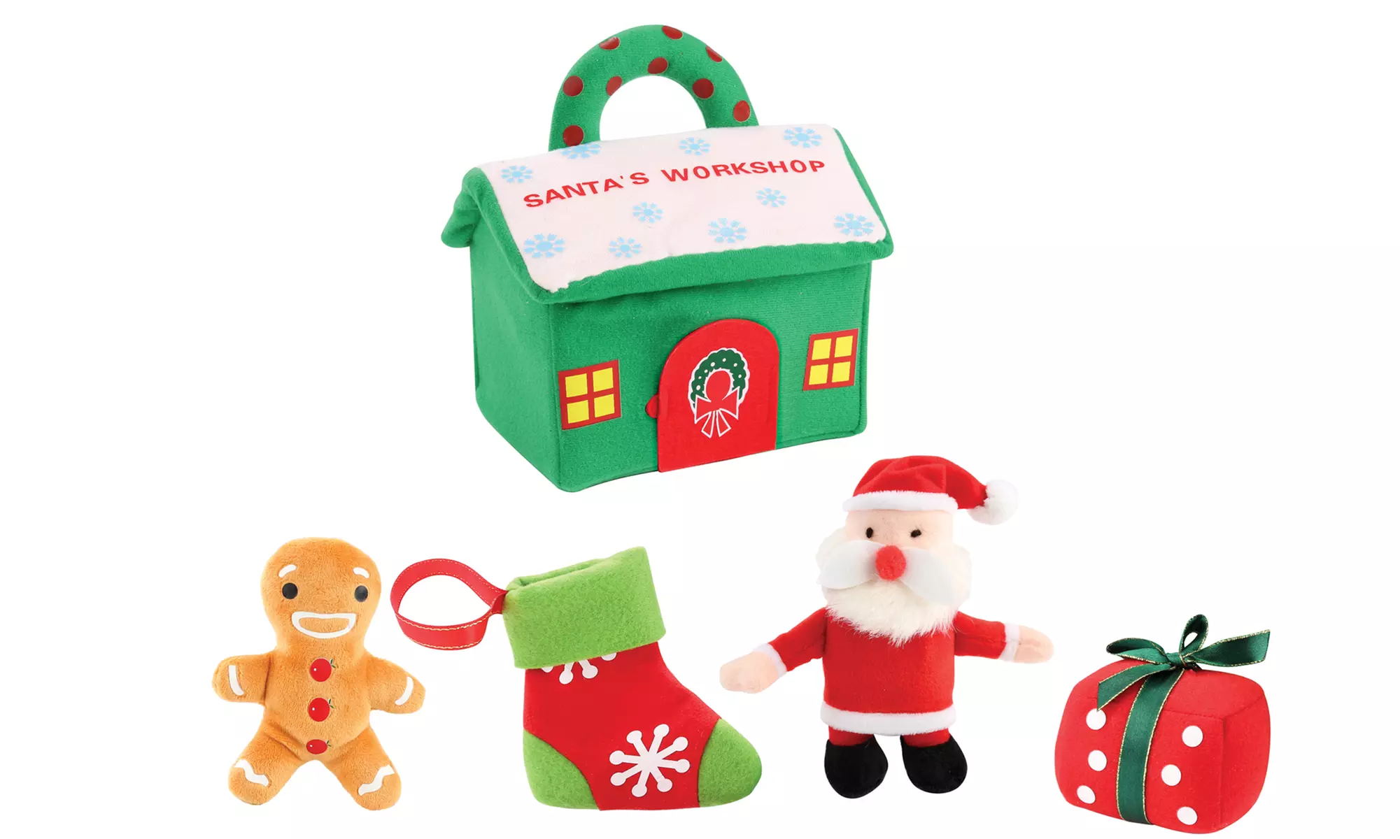Santa Workshop Talking Plush Toys Playset (5-Piece) - Second Medium