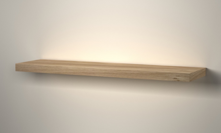 Image 28: Wooden Floating Wall Shelf