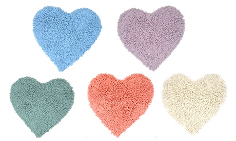 1 o 2 tappeti a forma di cuore disponibile in diversi colori