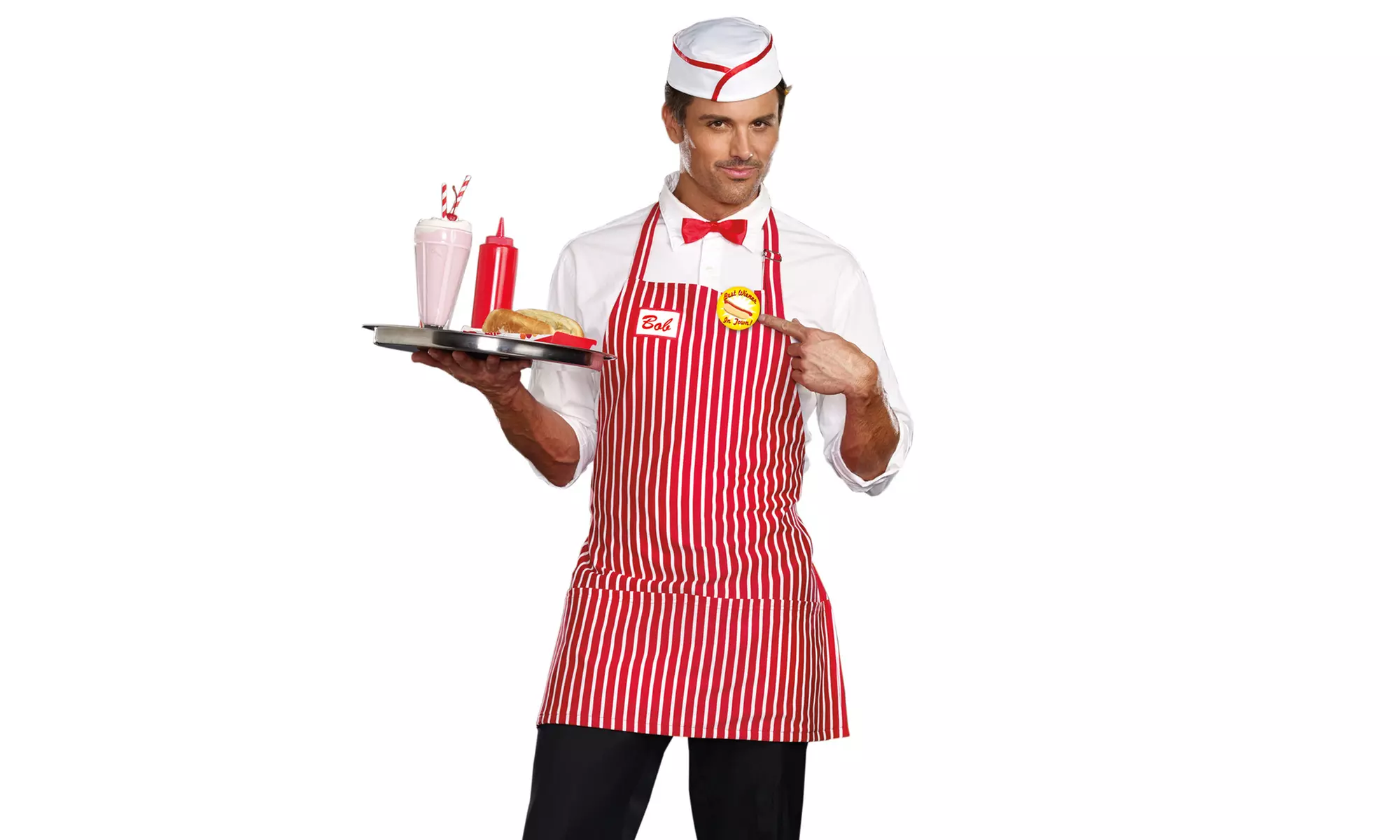 Men's Diner Dude Costume - Primary Image