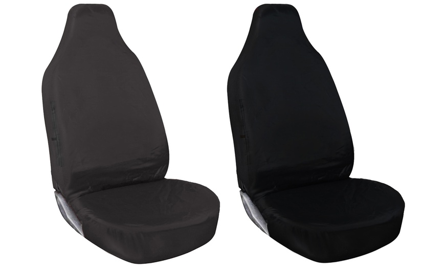 Image 1: Heavy-Duty Waterproof Seat Cover