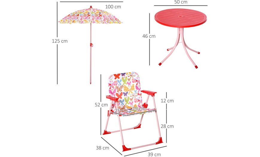 Image 5: Outsunny Kids Bistro Set