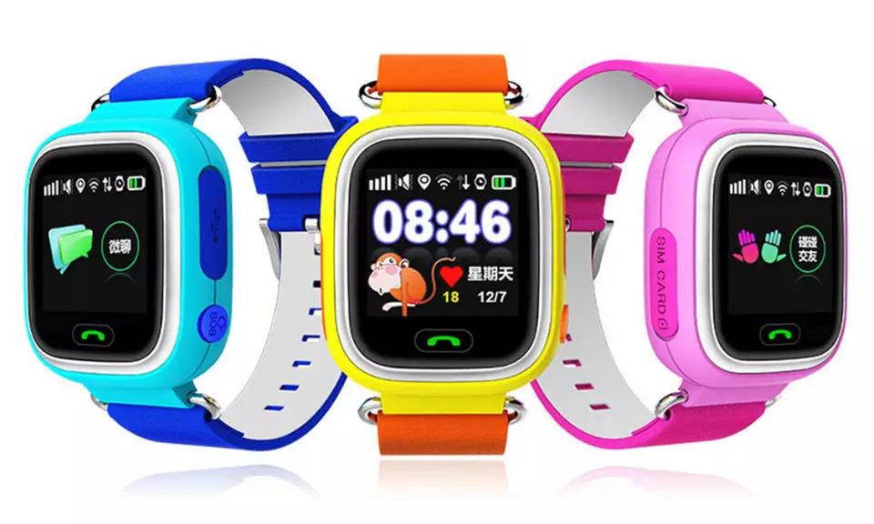 Techcomm Q90 Kids’ Touch Screen GPS Tracking Smartwatch - Primary Image