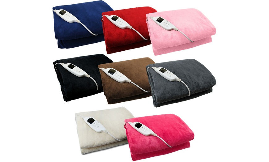 Image 2: Electric Heated Cosy Blanket