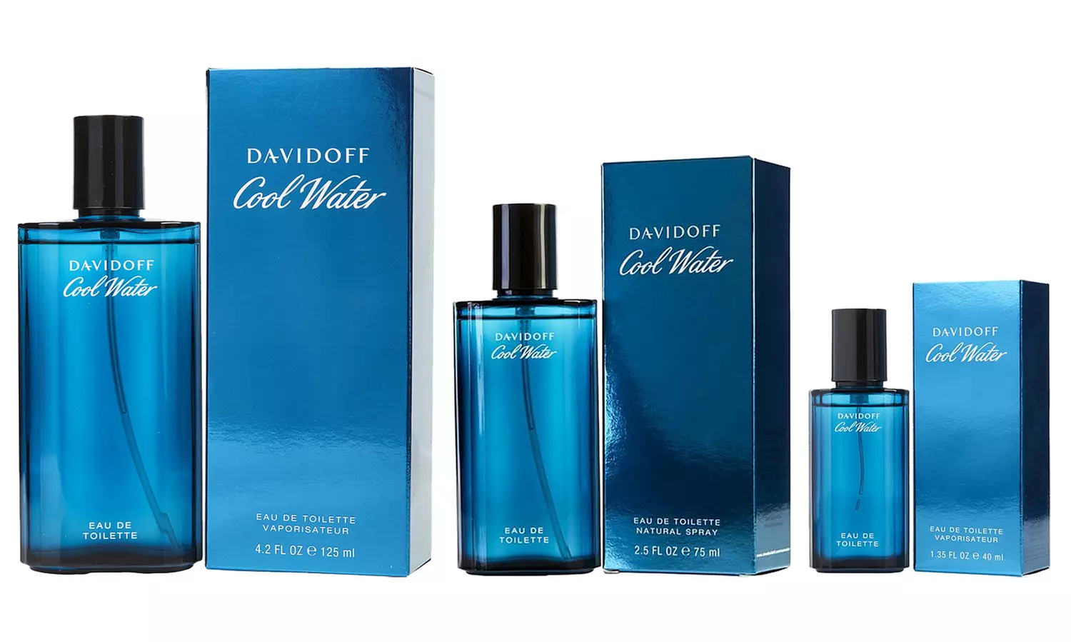 Davidoff Cool Water Eau de Toilette for Men (1.35, 2.5, 4.2 Fl. Oz.) - Primary Image