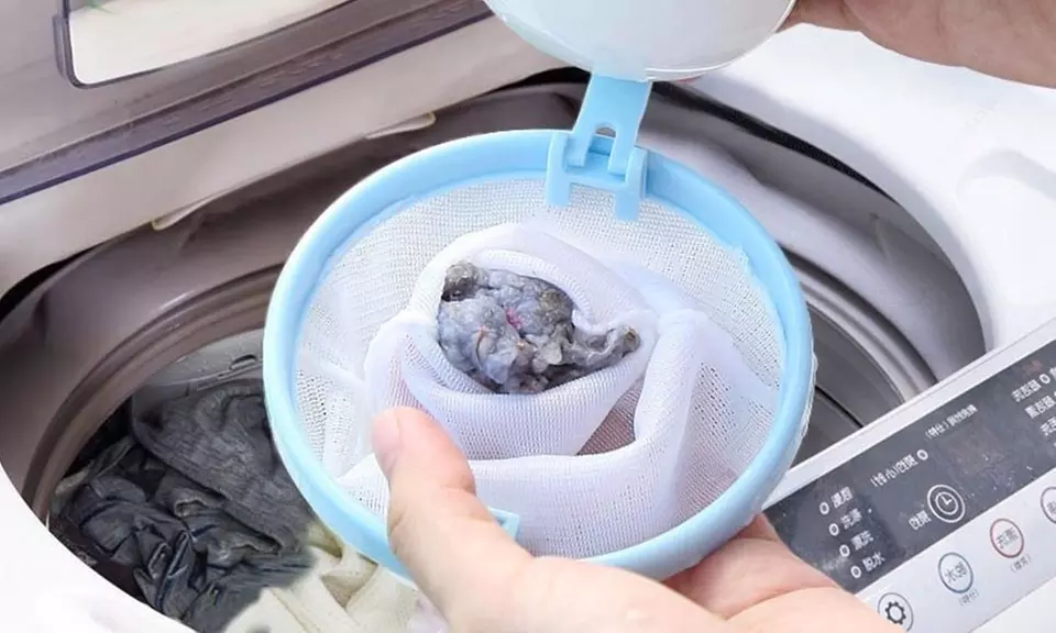 1, 2 o 3 cattura capelli per lavatrice con rete in poliestere disponibili in 3 colori - Primary Image