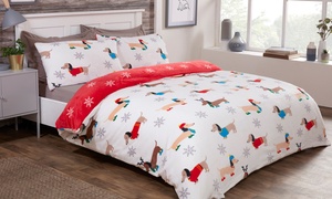 Cosy Fleece Reversible Duvet Set