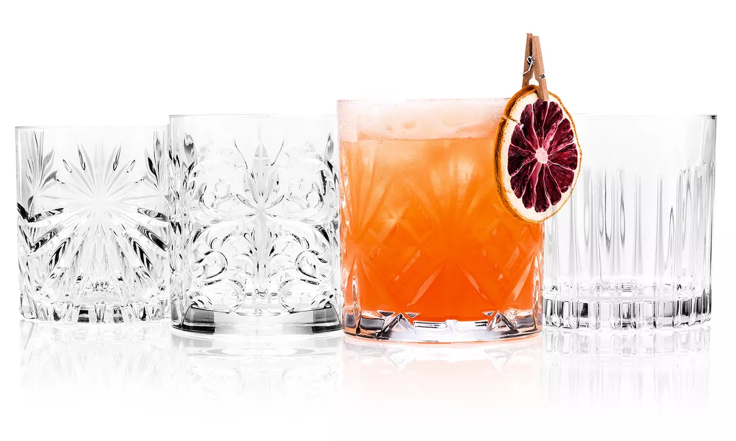 Sets de 4 ou 8 verres à whisky, fabriqués en Italie - Primary Image