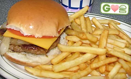 $5 for Burger, Fries, and Soft Drink at Harmony Lunch in Waterloo (Up to $11.87 Value)  - Primary Image