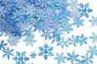 1 à 4 lots de 200 confettis en forme de flocons de neige, coloris au choix - Image 6