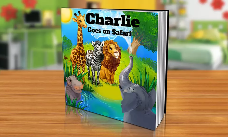 Personalized Hardcover or Softcover "The Safari" Story Books (Up to 67% Off). Three Options Available. - Second Medium