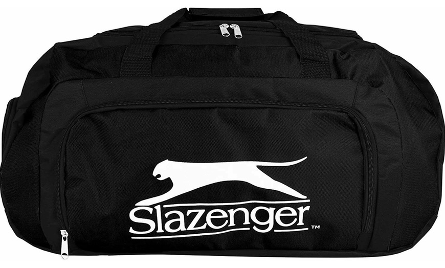 Image 8: Slazenger 55L Large Sports Gym Duffel Bag