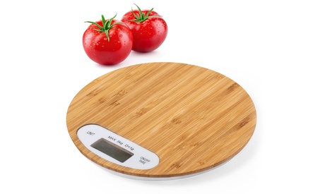 Bilancia da cucina in bambù lucido Nature Line con display digitale