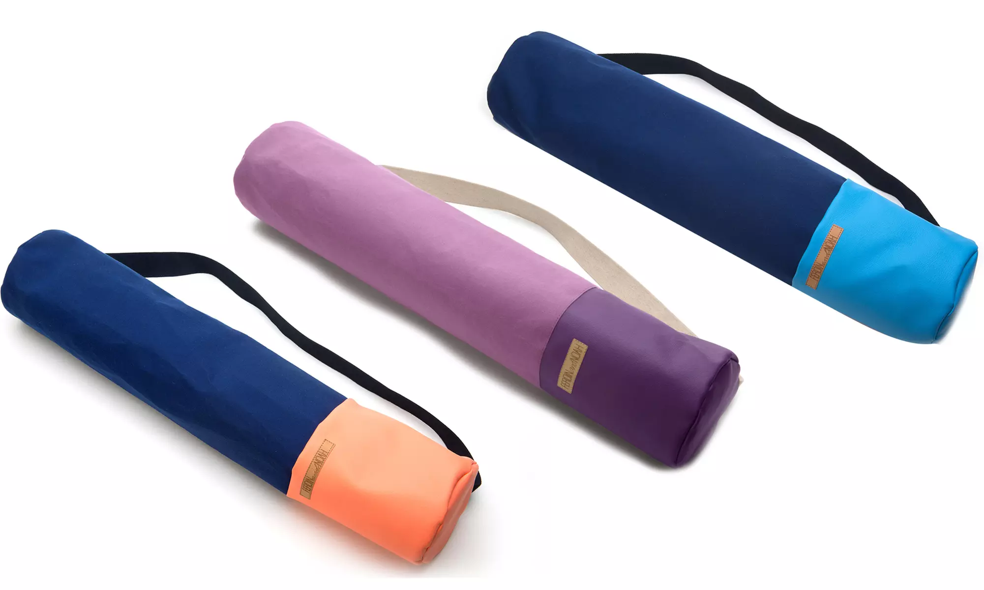 Tasche für Yogamatte in Lila, Navy-Blau, Navy-Korallenfarbe - Primary Image