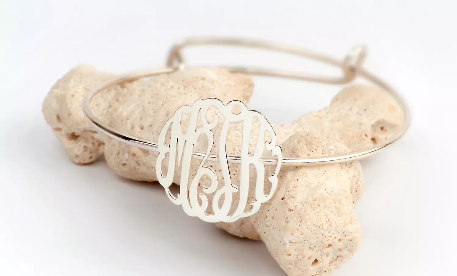 Custom Monogram Adjustable Bangle from Monogram Hub (Up to 90% Off) - Primary Image