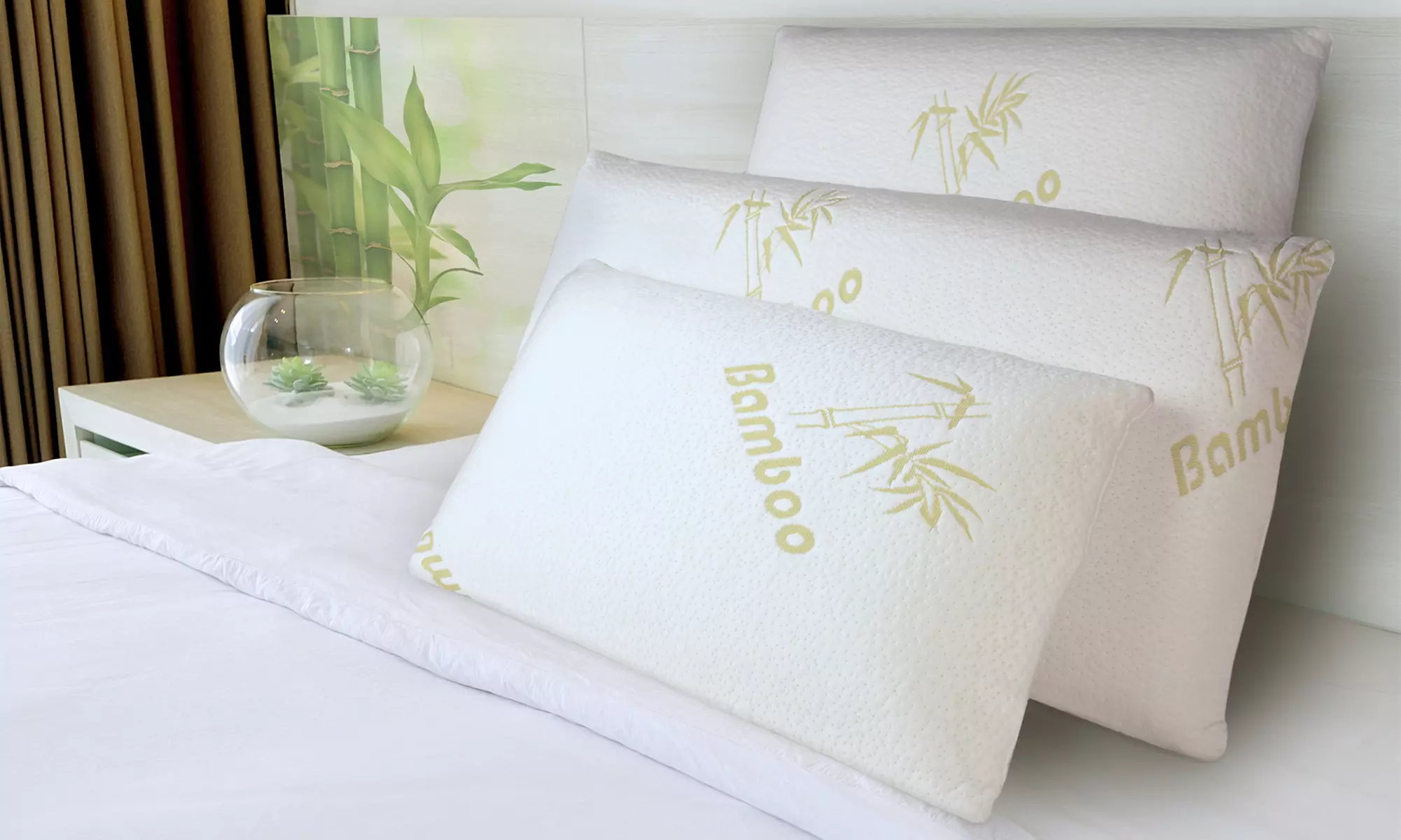 Almohada con memoria de bambú 3 tamaños a elegir - Primary Image