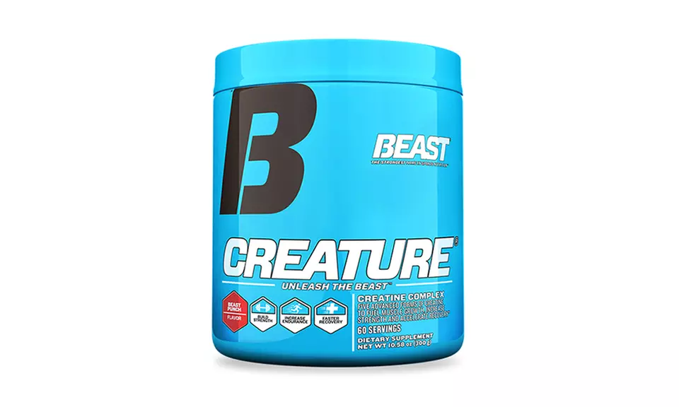 60-Serving Tub of Beast Creature Creatine-Complex Workout Supplement. Multiple Flavors Available. - Second Medium