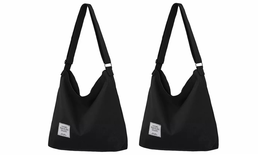 Image 8: One or Two Crossbody Casual Tote Bags