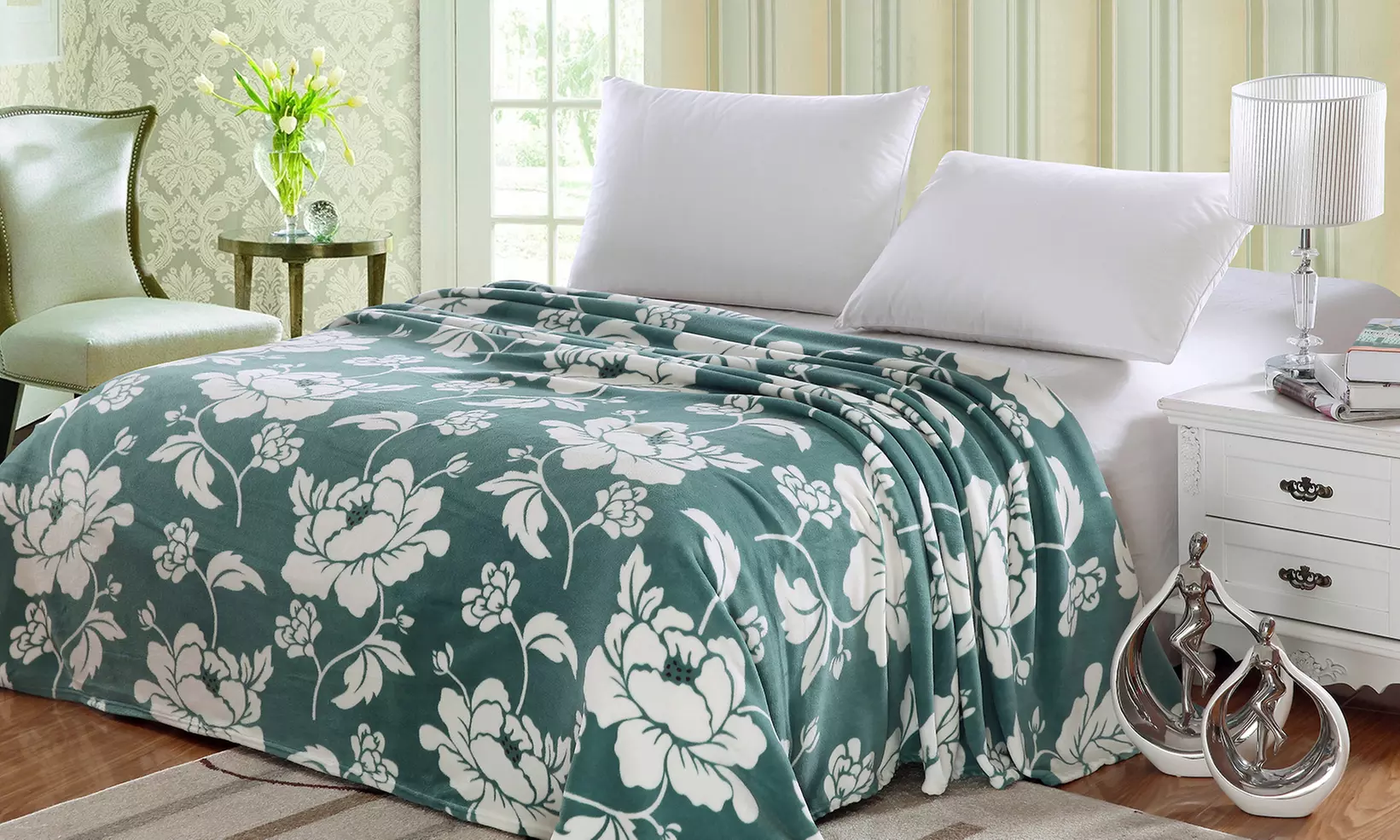 Luxury Home Micro Plush Floral Printed Blanket - Image 5