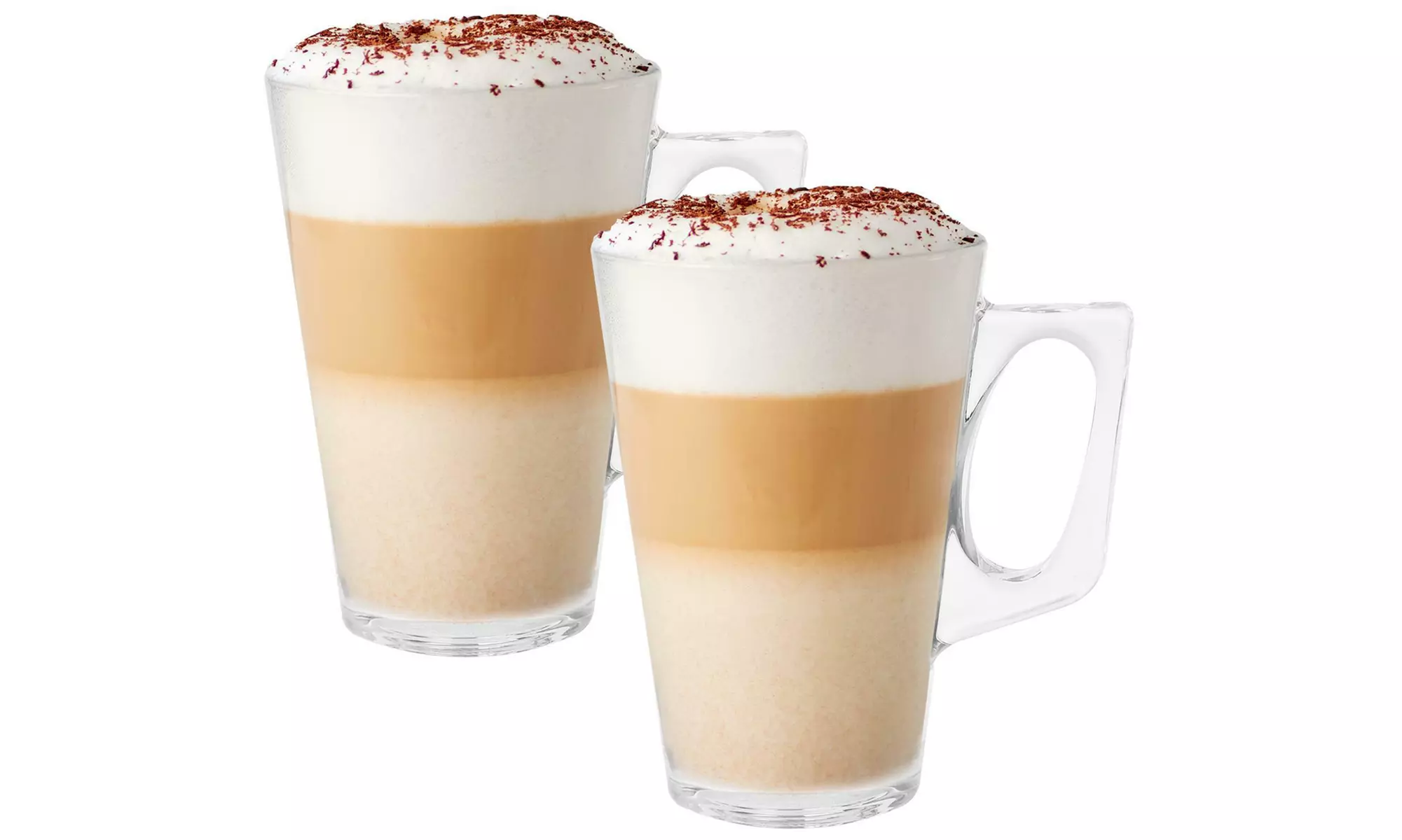 Set of Two Cafe Latte Glasses 240ml - Primary Image