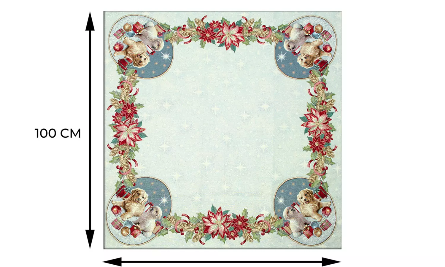 Centrotavola Natalizio in tessuto gobelin