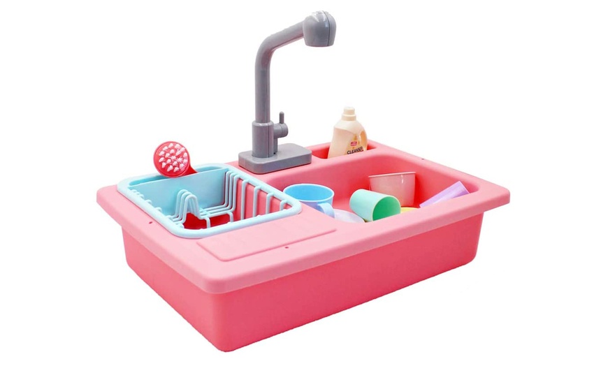 Image 4: Kids' Pretend Kitchen Sink Playset