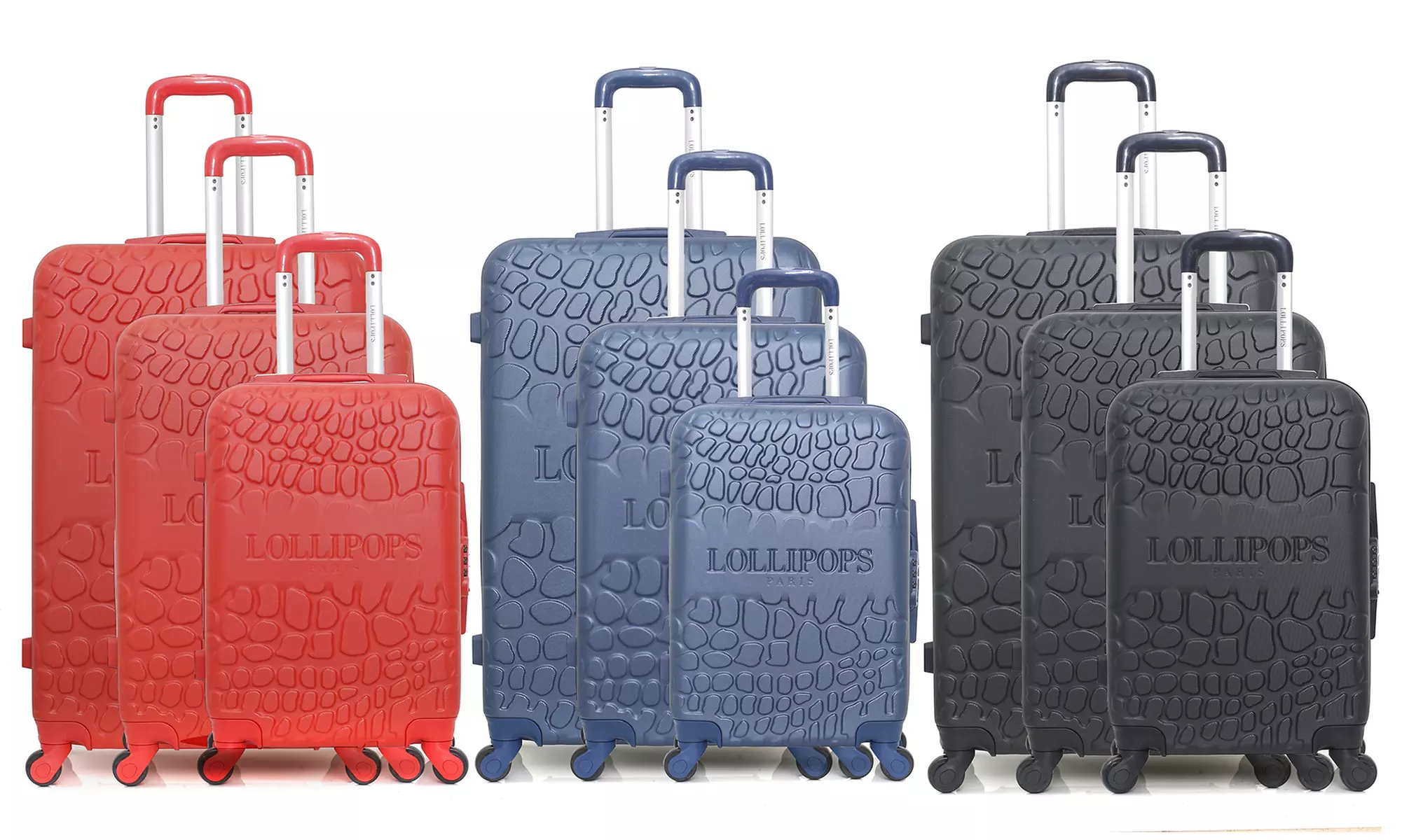 Set de 3 maletas; 1 grande, 1 mediana y 1 de cabina Oeillet - Primary Image