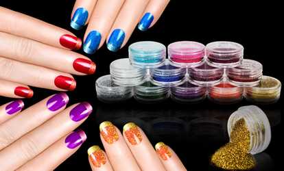 Bild für 12-teiliges Glitzer-Set für Nägel